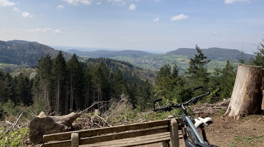 Mit dem Mountainbike hoch hinaus