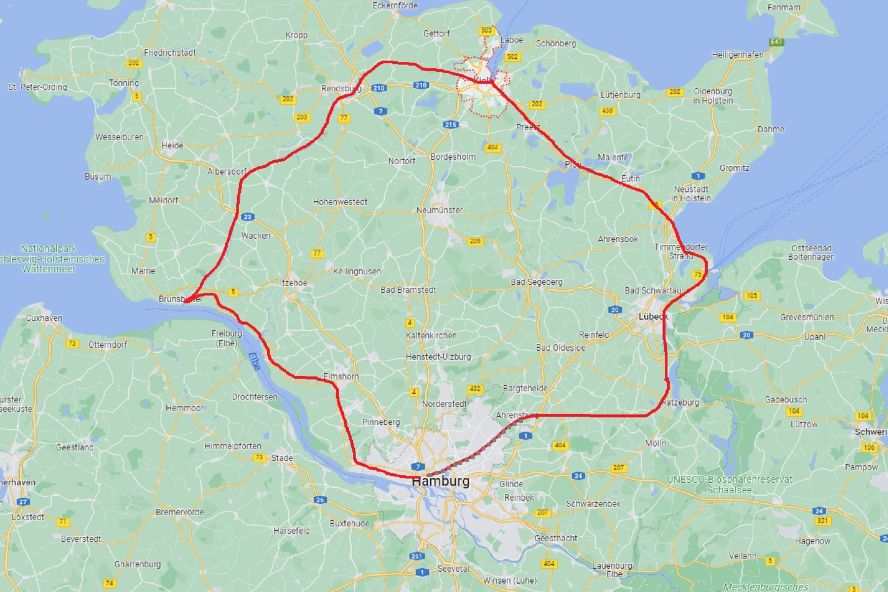 Radtour im Hochsommer 1997
